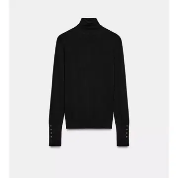 [ 미사용 ] ZARA 블랙 터틀넥 니트 (M)