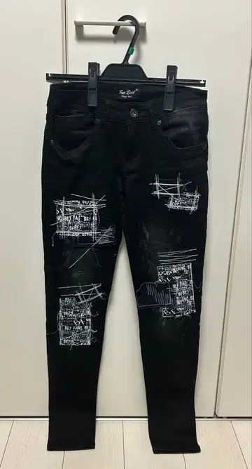 펀 비트 블랙 스키니 팬츠 S 사이즈