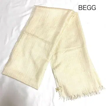 BEGG 캐시미어 65% 실크 35% 머플러 아이보리 스코틀랜드