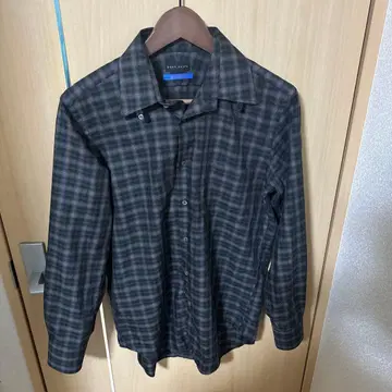 HILTON 긴팔 셔츠 그레이 계열 체크