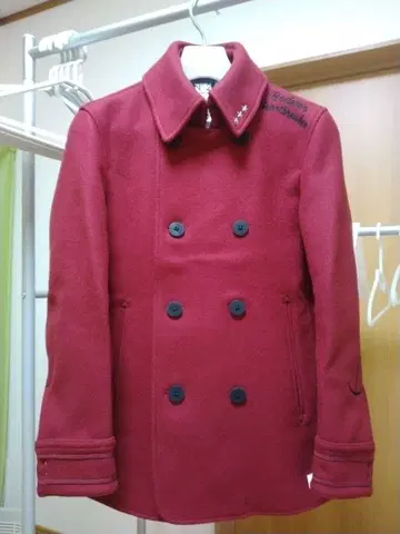 새상품 택 BEDWIN 코트 2 버건디 M 베드윈