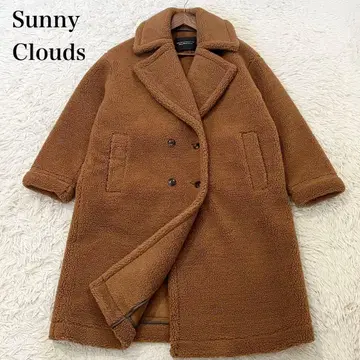 새상품급 써니클라우드 테디베어 코트 보아 체스터 더블 여배우 옷깃 M