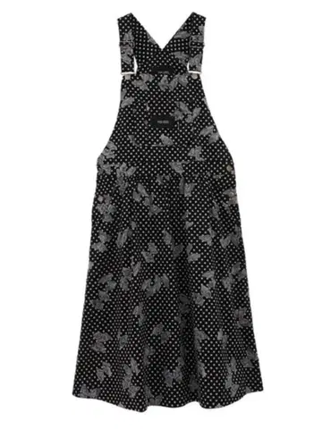 PINK HOUSE 도트 리본 오버롤 스커트 미사용