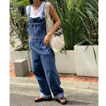 Via.j 비아제이 데님 오버롤 캐널진