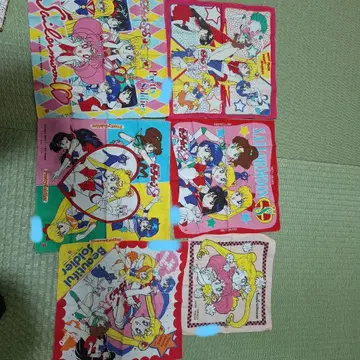 세일러문 손수건 6점 세트 성명 기재 있음