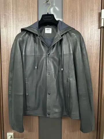 EMMETI 엠메티 가죽 블루종 44 네이비