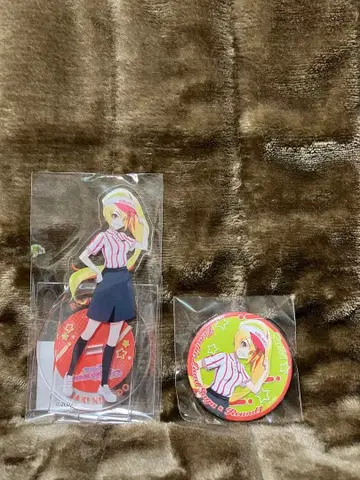 좀비랜드 사가 라운드 원 오리지널 캔뱃지 + 아크릴 스탠드 세트