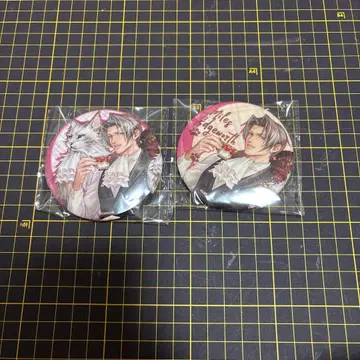 해외 공식품 역전재판 미츠루기 레이지 캔뱃지 세트