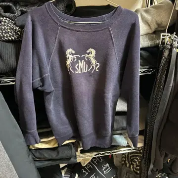 60s 맨투맨 컬러 플로키 네이비