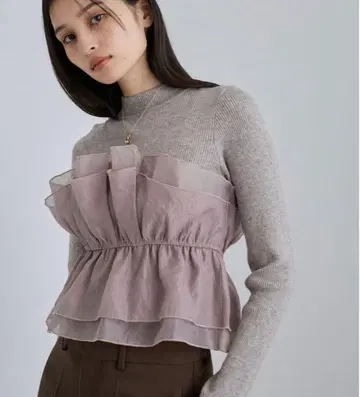 VIS 뷔스티에 도킹 니트