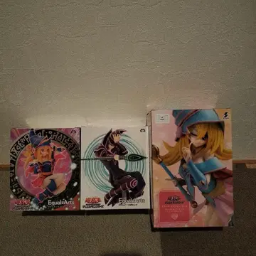 유희왕 애니메이션 캐릭터 피규어 3체 세트