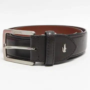 새상품급 라코스테 벨트 가죽 다크 브라운 계열 남성용