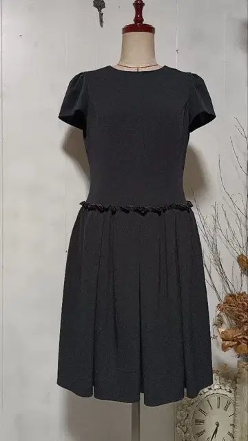 M'S GRACY 엠즈 그레이시 블랙 40 플레어 원피스