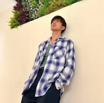 [유통 없음] MINEDENIM x CDL 체크 셔츠 기무라 타쿠야 착용