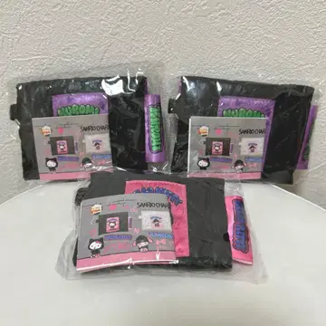 낱개 판매 가능 산리오 캐릭터즈 반짝이는 퀼트 파우치 헬로키티 쿠로미