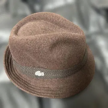 [새상품급] 라코스테 울 펠트 햇 브라운 중절모