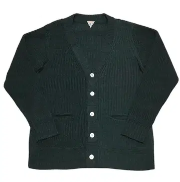 필 메란지 로우게이지 니트 가디건 사이즈 4 그린