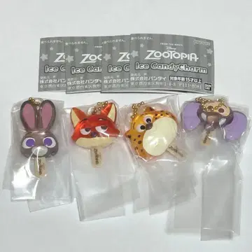 주토피아 아이스캔디 참 4종 세트