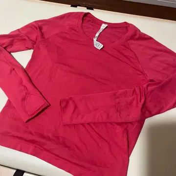 Lululemon 핑크 긴팔 티셔츠 사이즈 8
