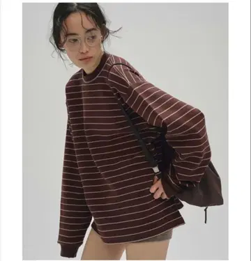 todayful todayful Border Long T-shirts