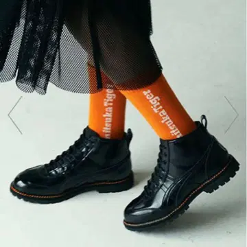 오니츠카타이거 Mexico Rinkan 블랙 하이컷 스니커즈