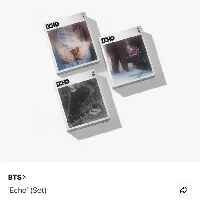 (미개봉) BTS 방탄 JIN 진 에코 ECHO 셋트