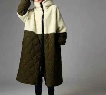 빅 지퍼 롱 코트 antiqua