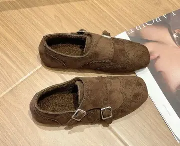 브라운 스웨이드 어그 부츠 38