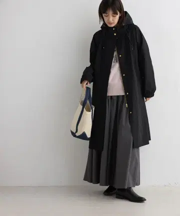 새상품급 OMNES 발수 가공 마운틴 파카 롱 블랙 자켓