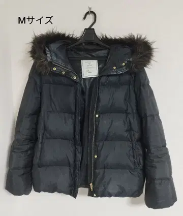 다운 자켓 블랙 블랙 M 사이즈