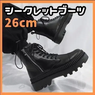 통굽 부츠 남성용 키높이 신발 블랙 가죽 부츠 신발