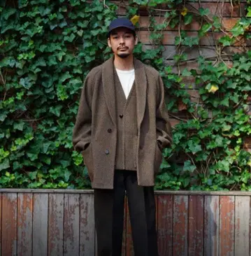 Phlannel 브라운 스트라이프 베스트