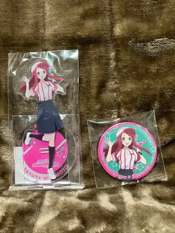 좀비랜드 사가 라운드 원 오리지널 캔뱃지 + 아크릴 스탠드 세트