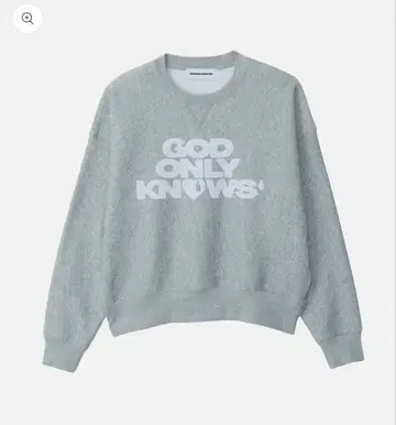 GOD ONLY KNOWS 시그니처 크루넥 스웨트