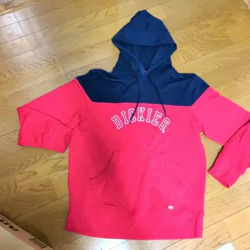 Dickies 후드 부착 후드티 빨간색/네이비