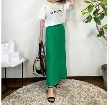 ZARA 그린 스커트 XS