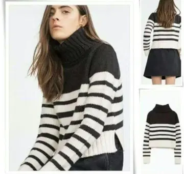 ZARA 보더 니트 스웨터