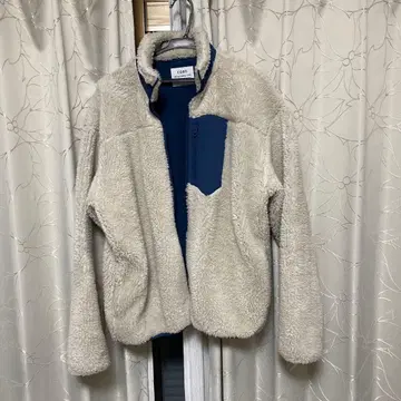 coen 플리스 자켓 아이보리 네이비