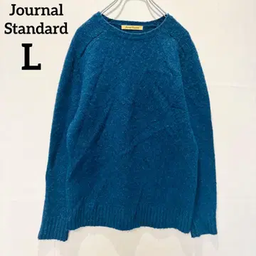 [ 저널 스탠다드 ] 긴팔 니트 스웨터 모 100% 심플 블루 L