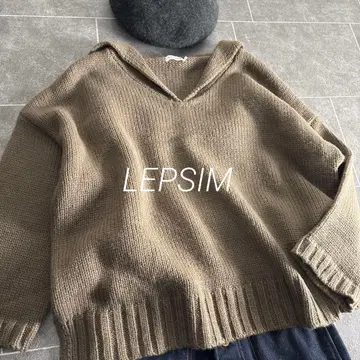 새상품급 LEPSIM 렙심 세일러 디자인 니트