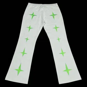 WHOVER 화이트 스트레이트 팬츠