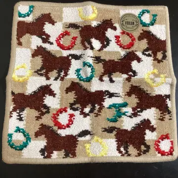 페이러 프린트 호스 베이지 손수건