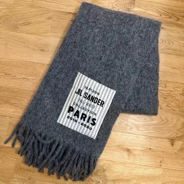 질 샌더 JIL SANDER 머플러 그레이 울