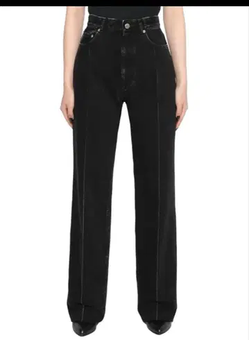 새상품 존 로렌스 설리번 턱 데님 팬츠 청바지 M 블랙