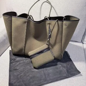 스테이트 오브 에스케이프 네오프렌 마더백 토트백 올리브