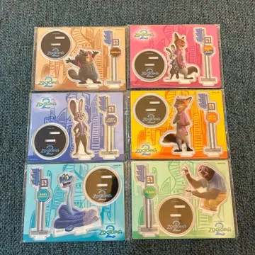 해피 복권 주토피아2 G상 아크릴 스탠드 프롭스 전종 세트