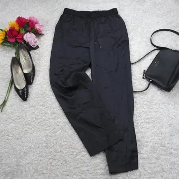 H50*유나이티드 애로우즈 허리밴딩 이지 팬츠 블랙 L