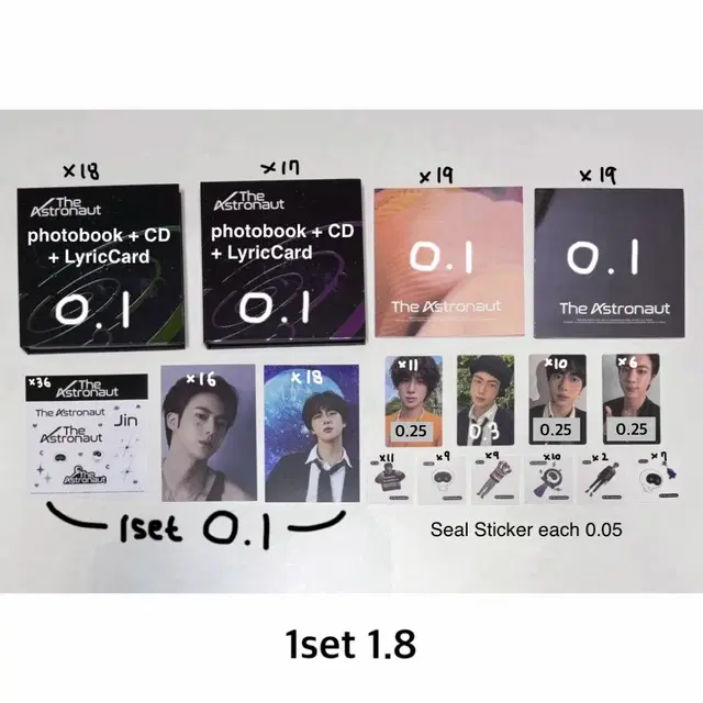 방탄 석진 디애스트로넛 앨범 포카 진 jin bts poca album