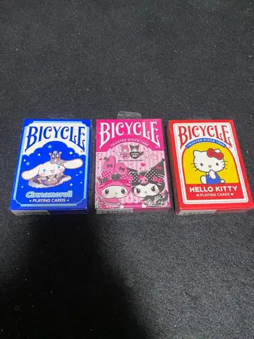 BICYCLE 산리오 헬로키티 마이멜로디 쿠로미 3종 세트