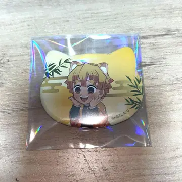 귀멸의 칼날 난자타운 고양이형 캔뱃지 아가츠마 젠이츠